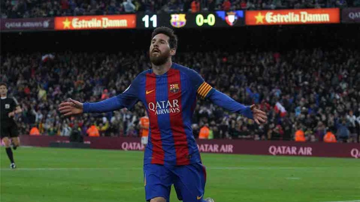 Messi está a una jornada de la Bota de Oro 2017
