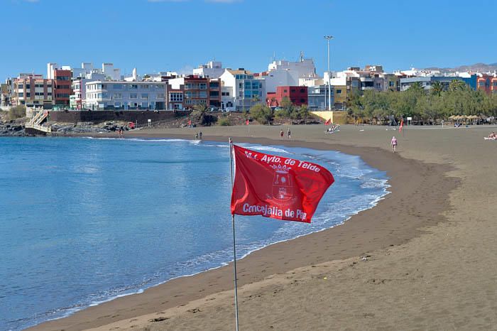 Playas cerradas al baño. Melenara