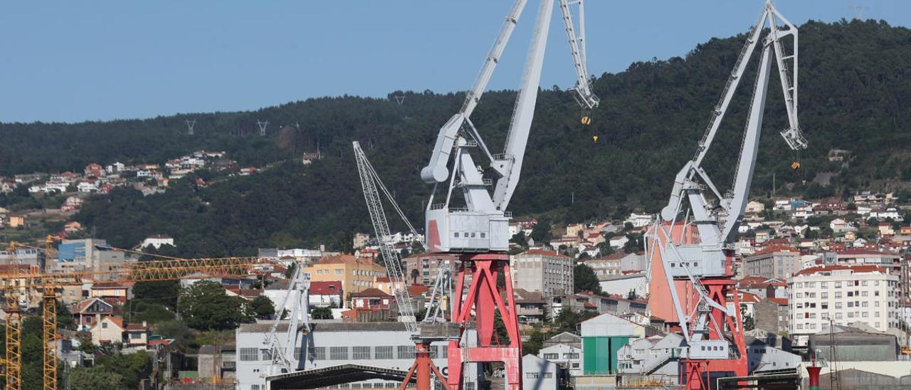 Vista del astillero Vulcano de Vigo. // Ricardo Grobas