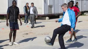 Thomas Bach visitó el campo de Eleonas