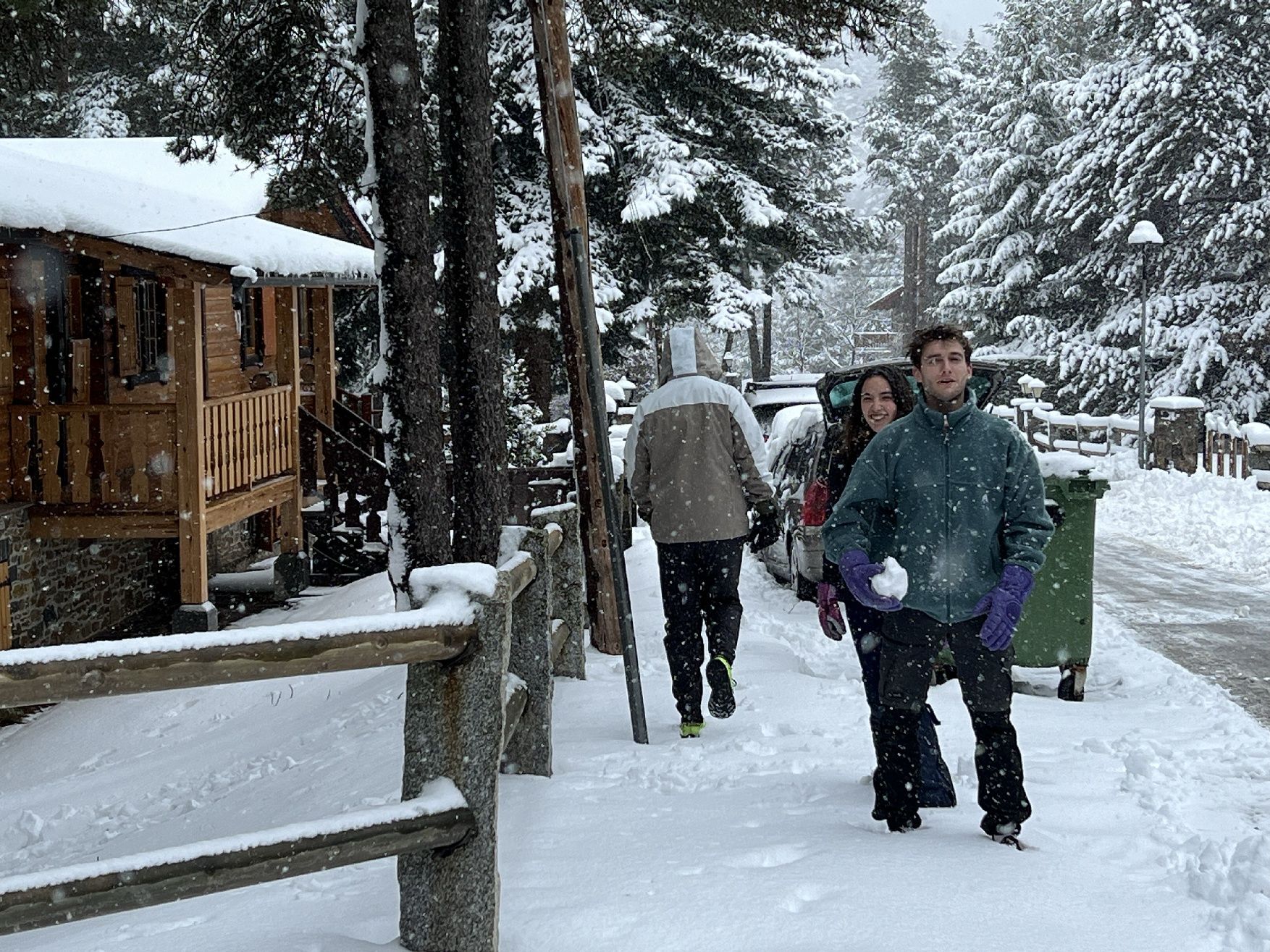 La nevada més important de la temporada emblanquina diferents punts de la Catalunya central