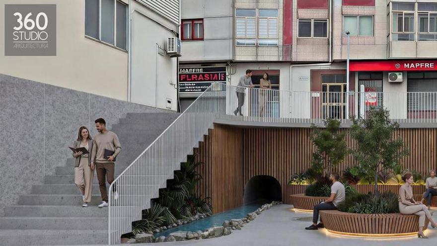 El regato de Lavapanos como espacio verde en Sanxenxo