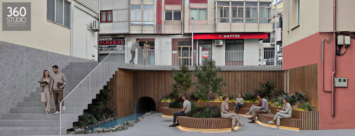 El proyecto en pleno casco urbano.