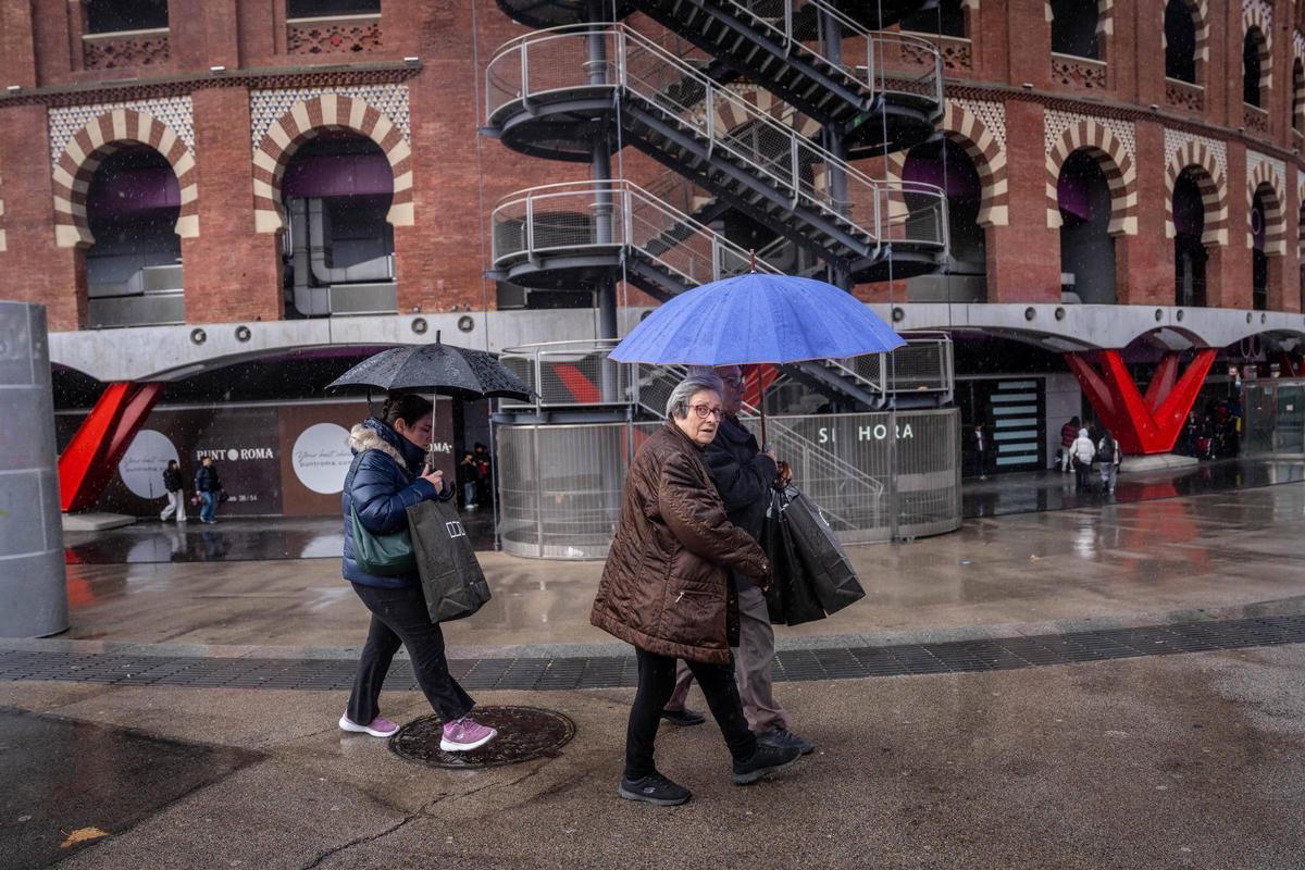 El temporal llega a Barcelona