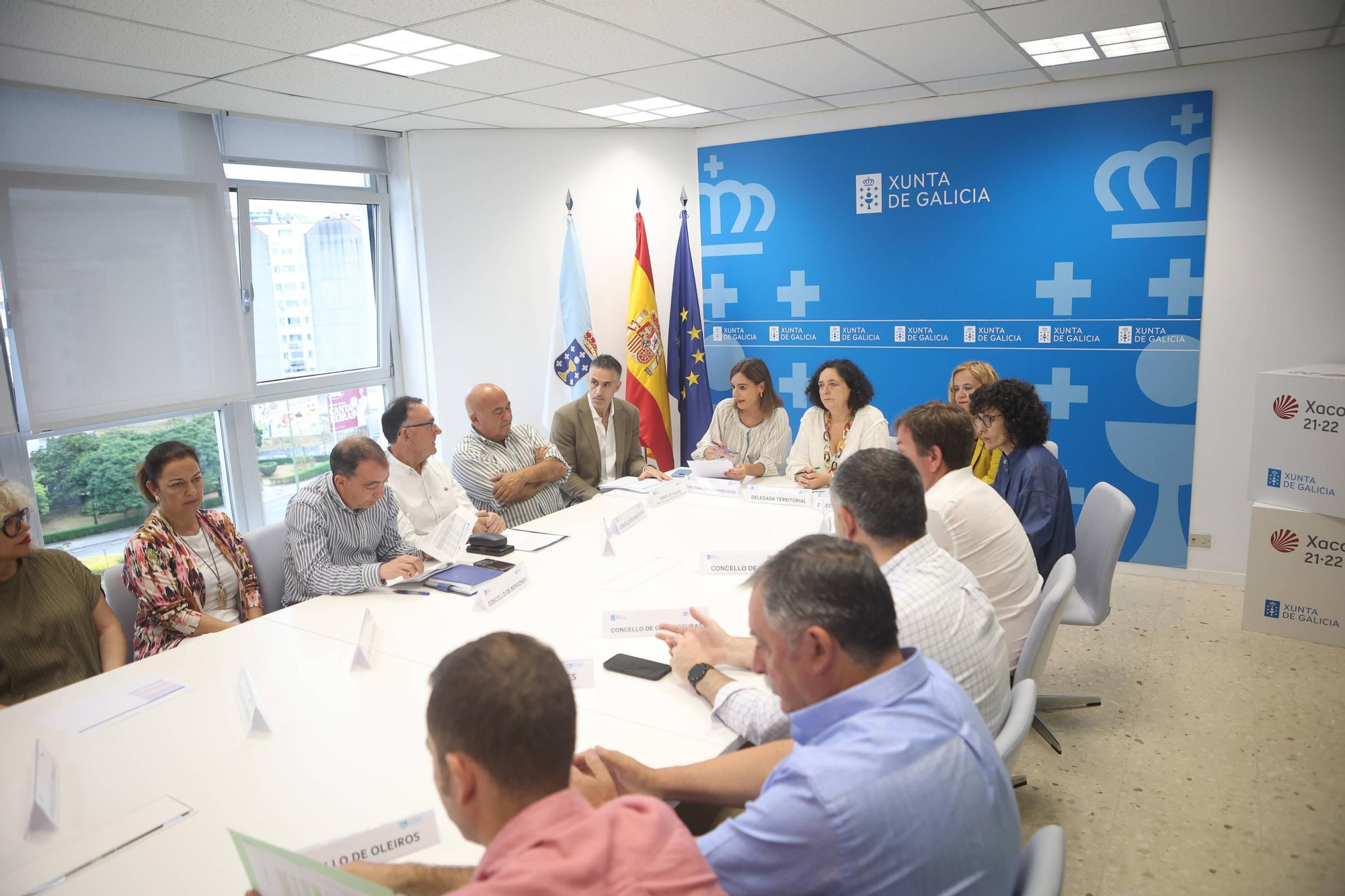 Reunión en A Coruña de la comisión de seguimiento del Área de Transporte Metropolitano