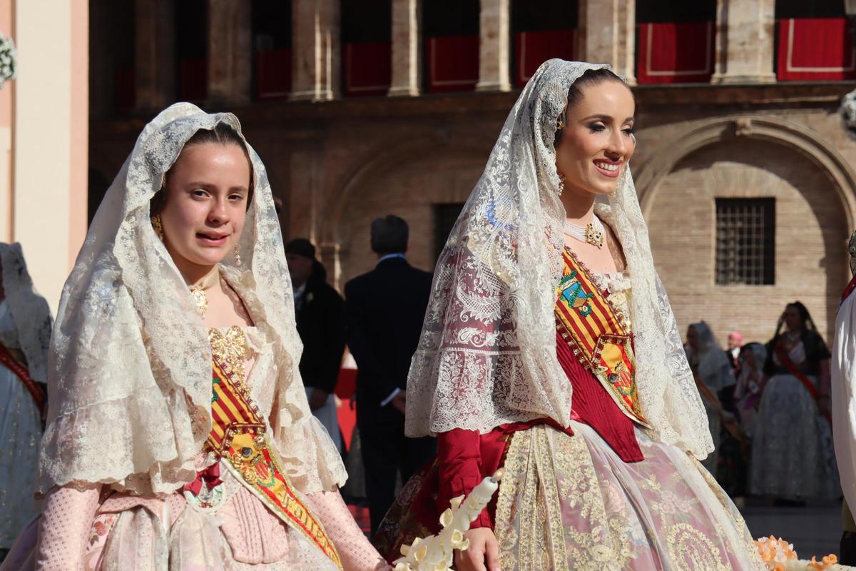 María Abad, en la Procesión de la Virgen