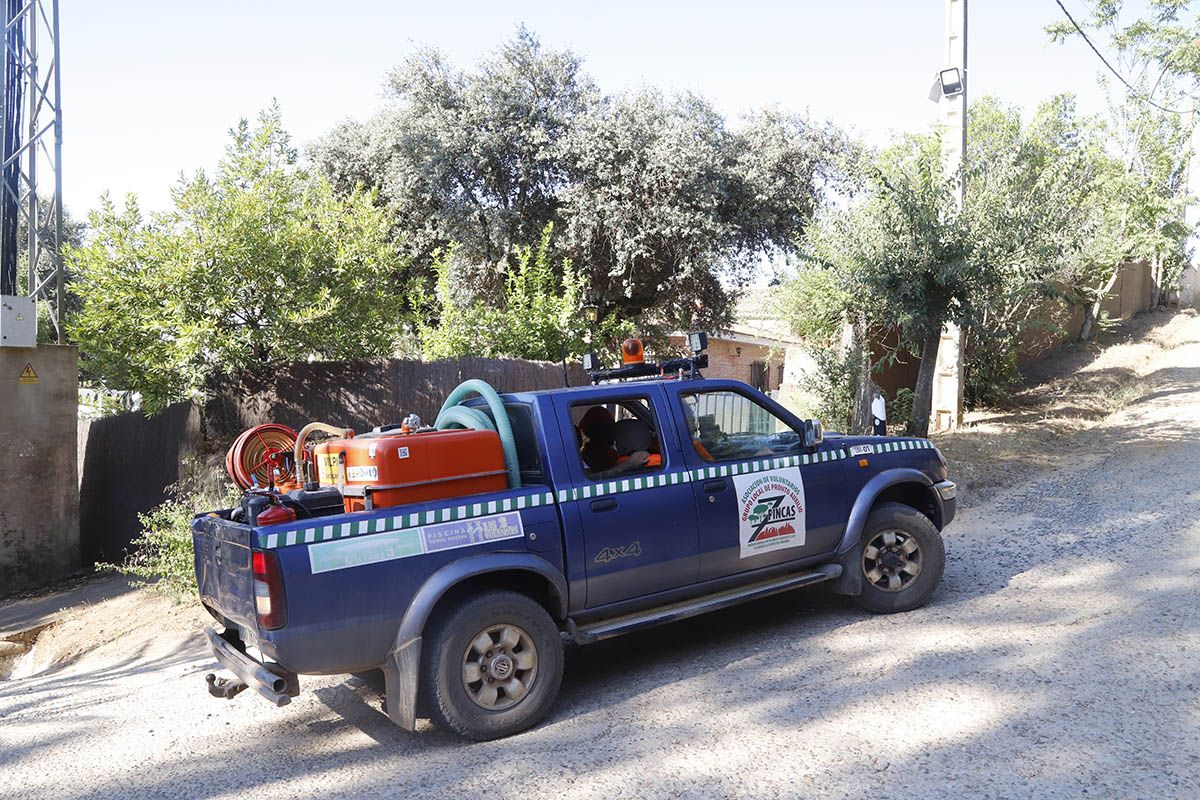 Simulacro de incendio en Trassierra