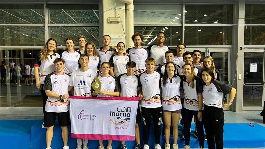 El CDN Inacua-Málaga triunfa en el Campeonato de Andalucía absoluto y júnior Open de Invierno de natación