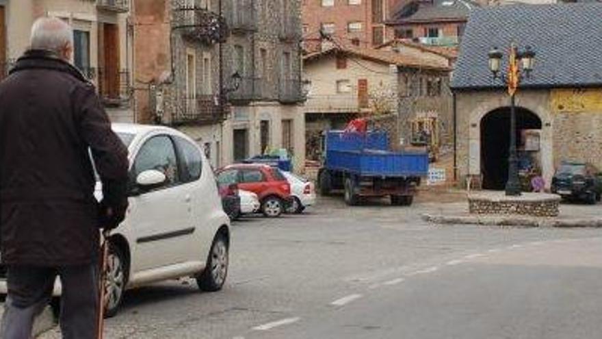 L&#039;actual aspecte de la plaça Sant Roc, que serà per a vianants