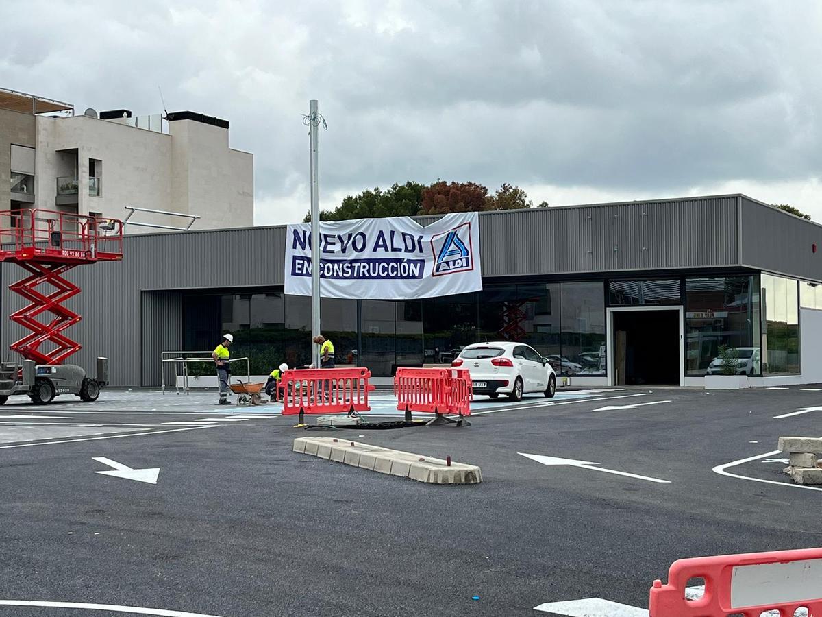 El nuevo supermercado Aldi de Palma está actualmente en fase de construcción