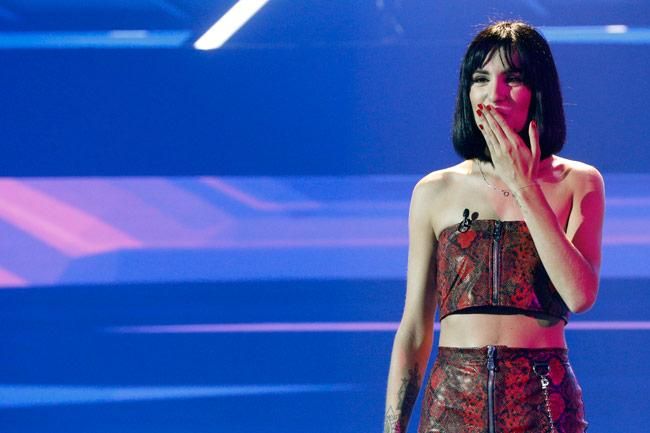Natalia Lacunza con conjunto de Asos en su primera gala en Operación Triunfo 2018
