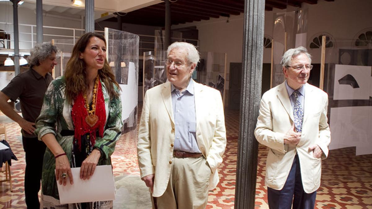 Benedetta Tagliabue, Oriol Bohigas y Rafael Moneo.