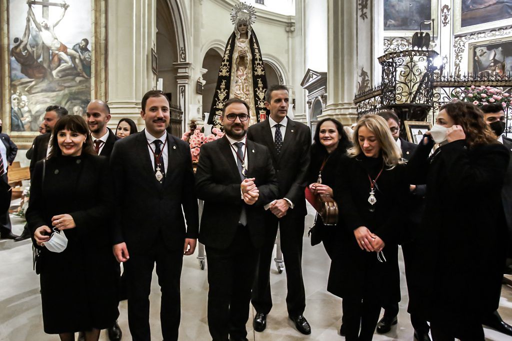 Semana Santa de Lorca 2022: Virgen de la Soledad del Paso Negro, iglesia y procesión