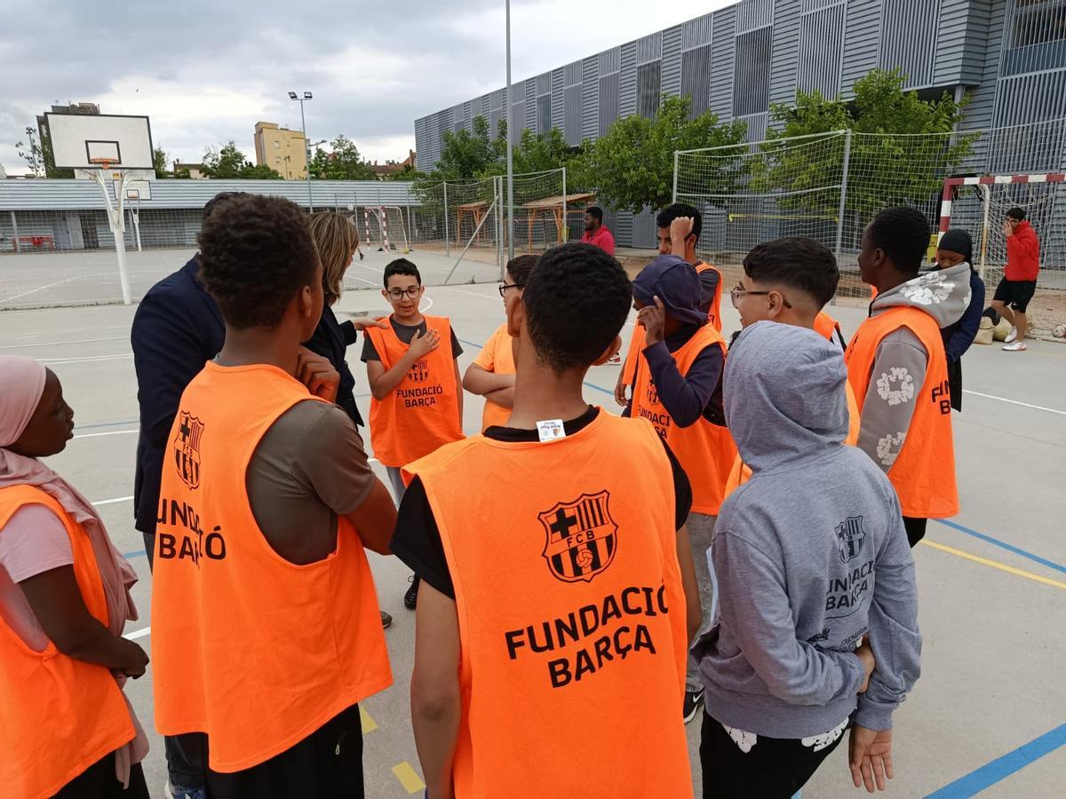 Les imatges dels joves de Salt participant en el projecte Barça Activa’t Les imatges dels joves de Salt participant en el projecte Barça Activa’t