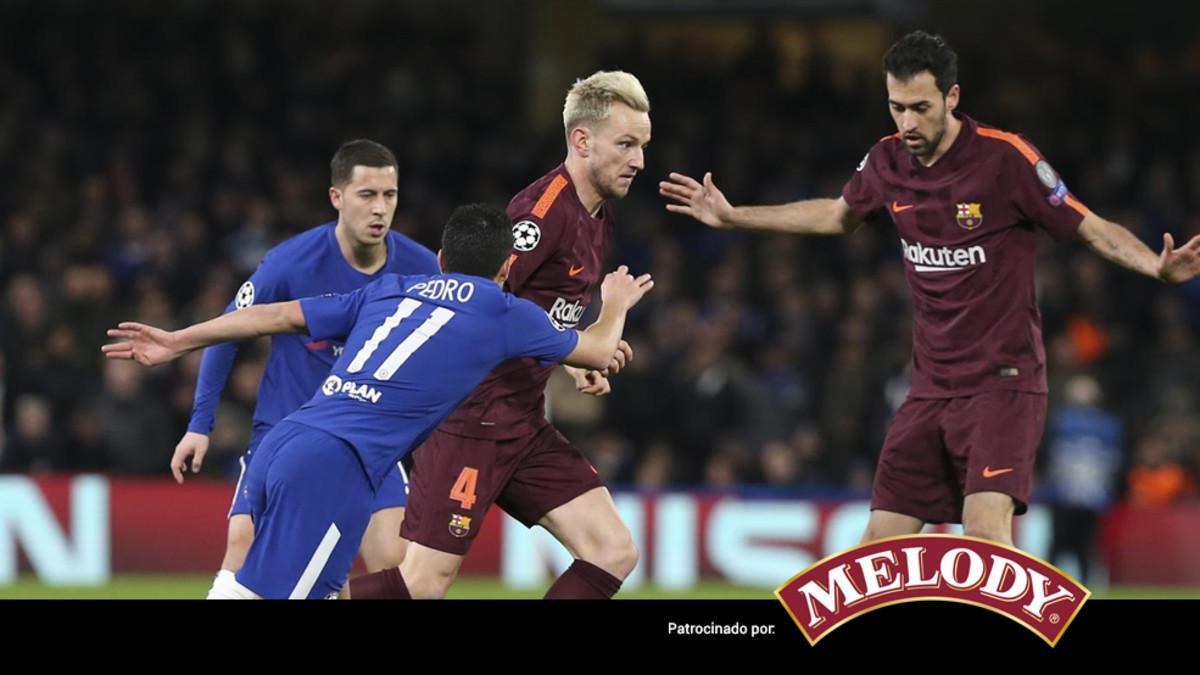 Rakitic y Busquets sufrieron para mantener el orden en el centro del campo