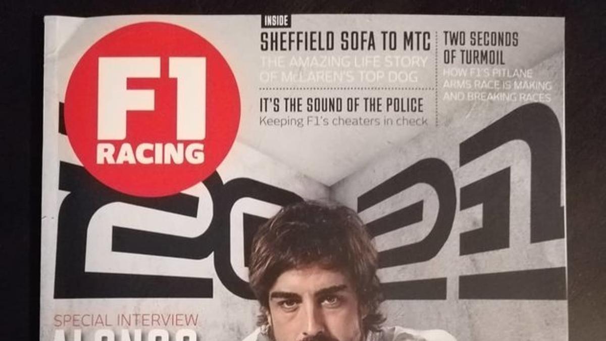 Alonso, en la portada de F1 Racing