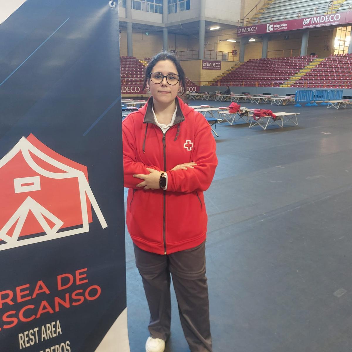 Rocío Fernández, en el pabellón de Vista Alegre.