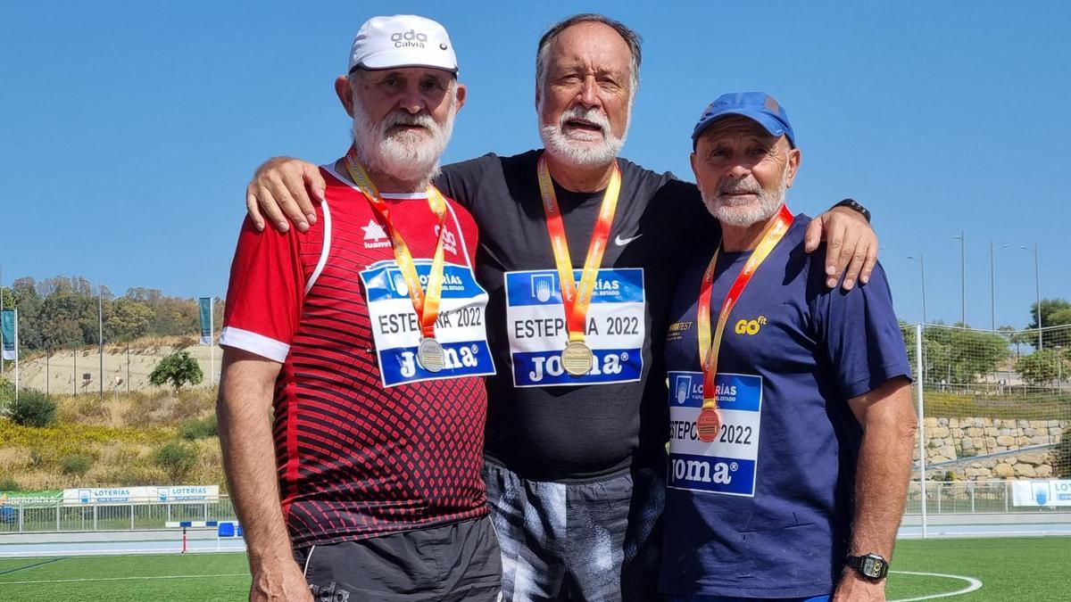 Toni Piña, segundo en M70 Pentathlón