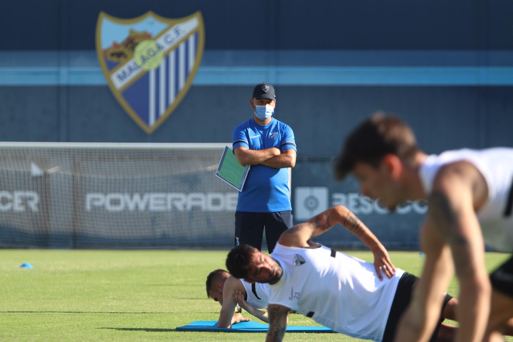 Primer entrenamiento del Málaga CF