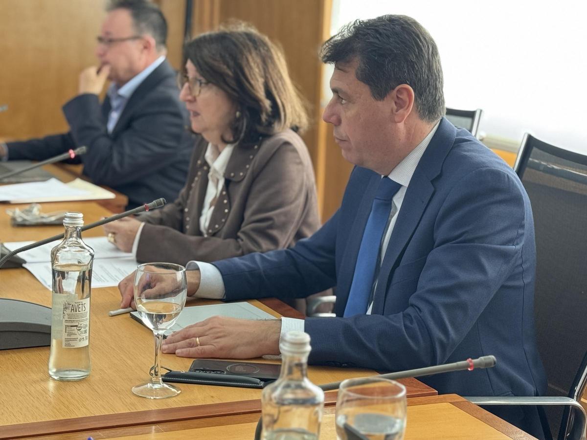 La rectora de la UA y el presidente del Consejo Social, César Quintanilla