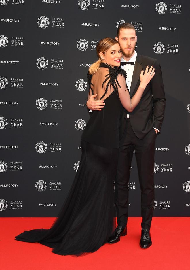 Edurne y David De Gea en los Premios Manchester United