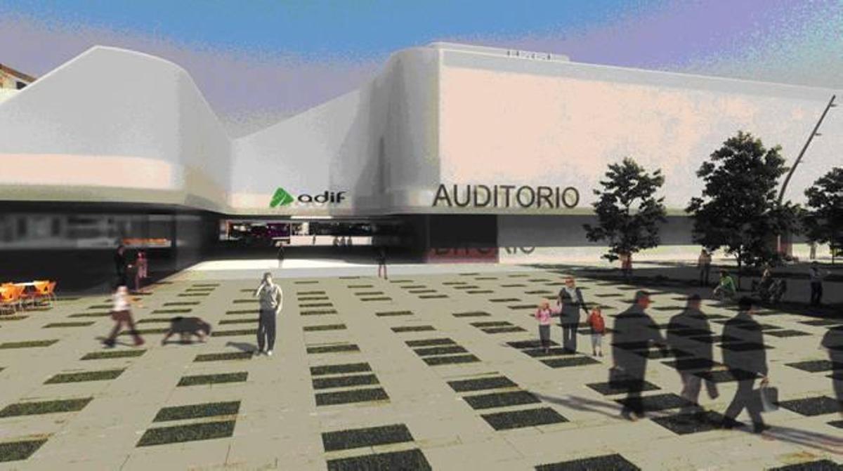 La idea de Torró para la zona de la estación incluye hotel, centro comercial y auditorio