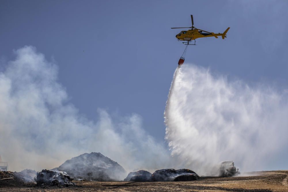 Incendio de una nave ganadera en Sanzoles