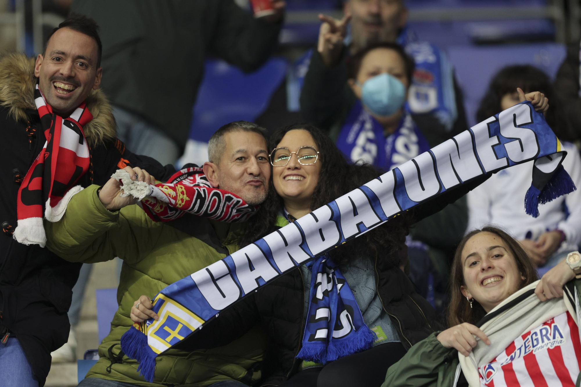 En imágenes: así se vivió el derbi en el Tartiere