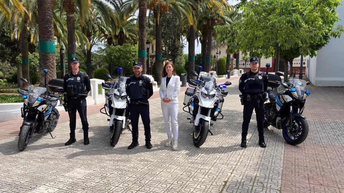 Las nuevas motocicletas de la policía local que estrenará en San Marcos.
