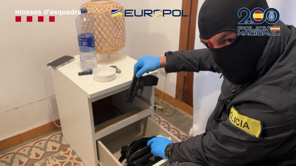 Vídeo | La banda desmantellada amb ramificacions a Lloret traficava amb armes