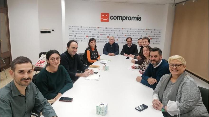 Reunión de los concejales de Compromís de València y Alicante