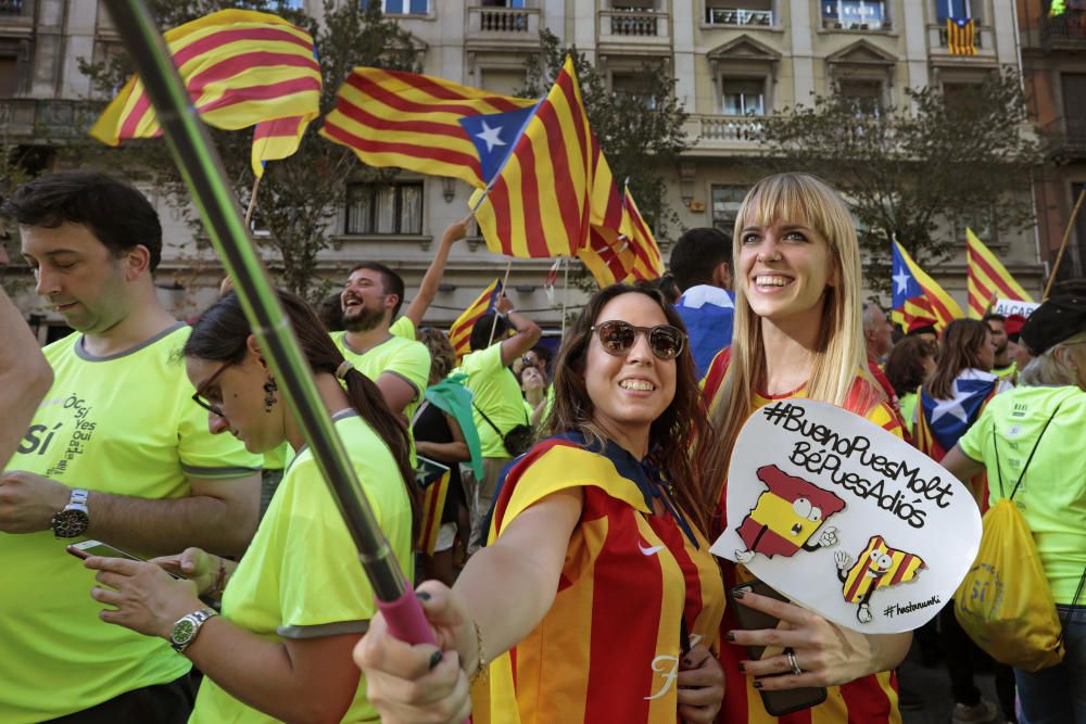 La manifestación de la Diada, en fotos