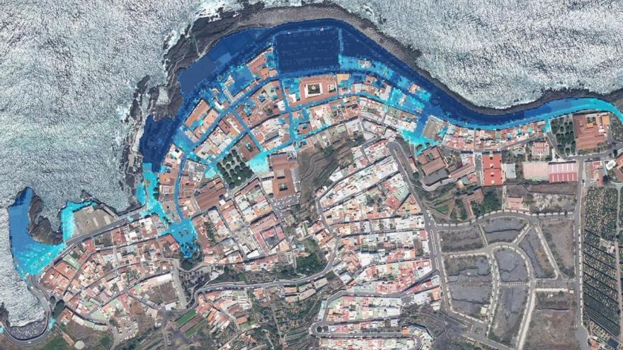 Una nueva herramienta explora el riesgo de inundaciones costeras en Garachico