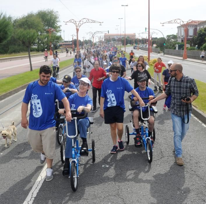 II marcha sobre rodas de Aspace Coruña