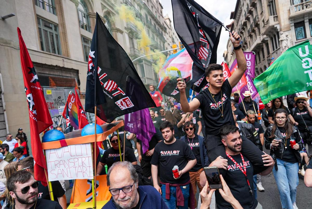 Celebración del 1 de Mayo en Barcelona