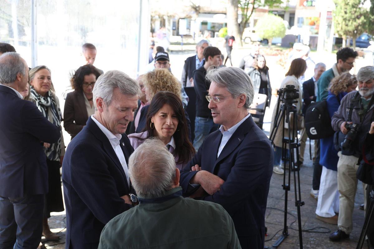 Un momento del acto desplegado en O Grove.