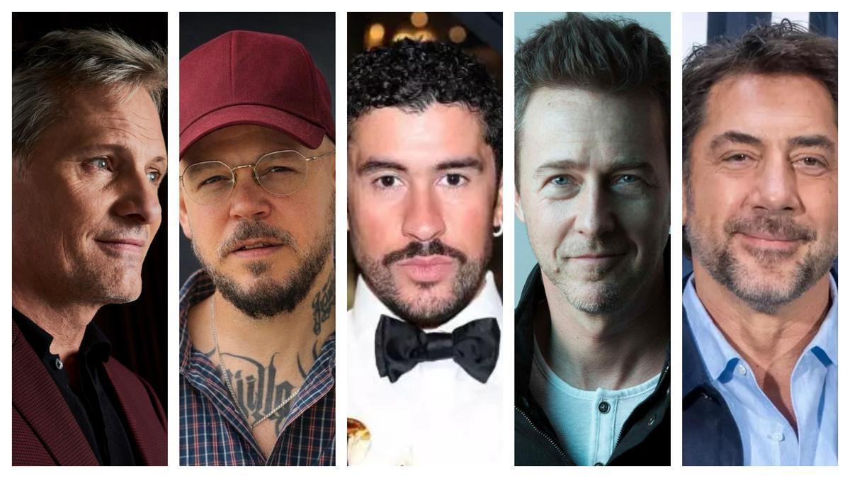 Viggo Mortensen, Residente, Bad Bunny, Edward Norton y Javier Bardem.