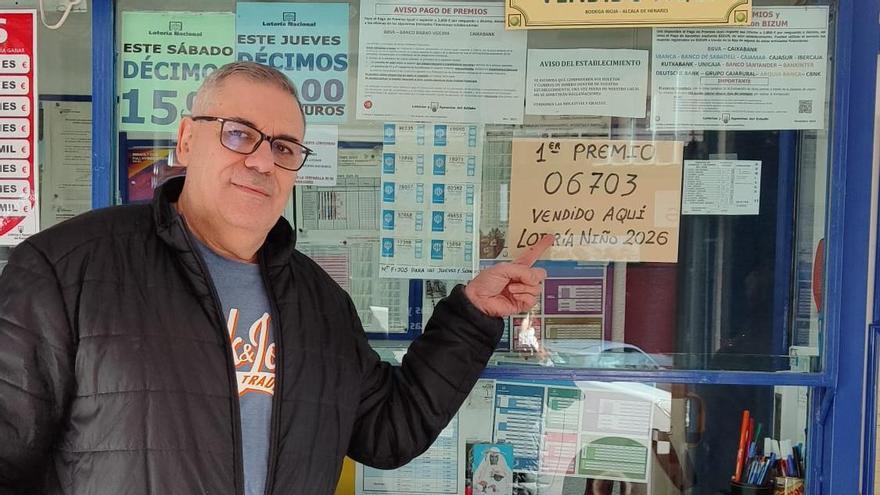 Fernando Vaquerizo, propietario de la bodega de Alcalá de Henares donde ha caído el gordo.