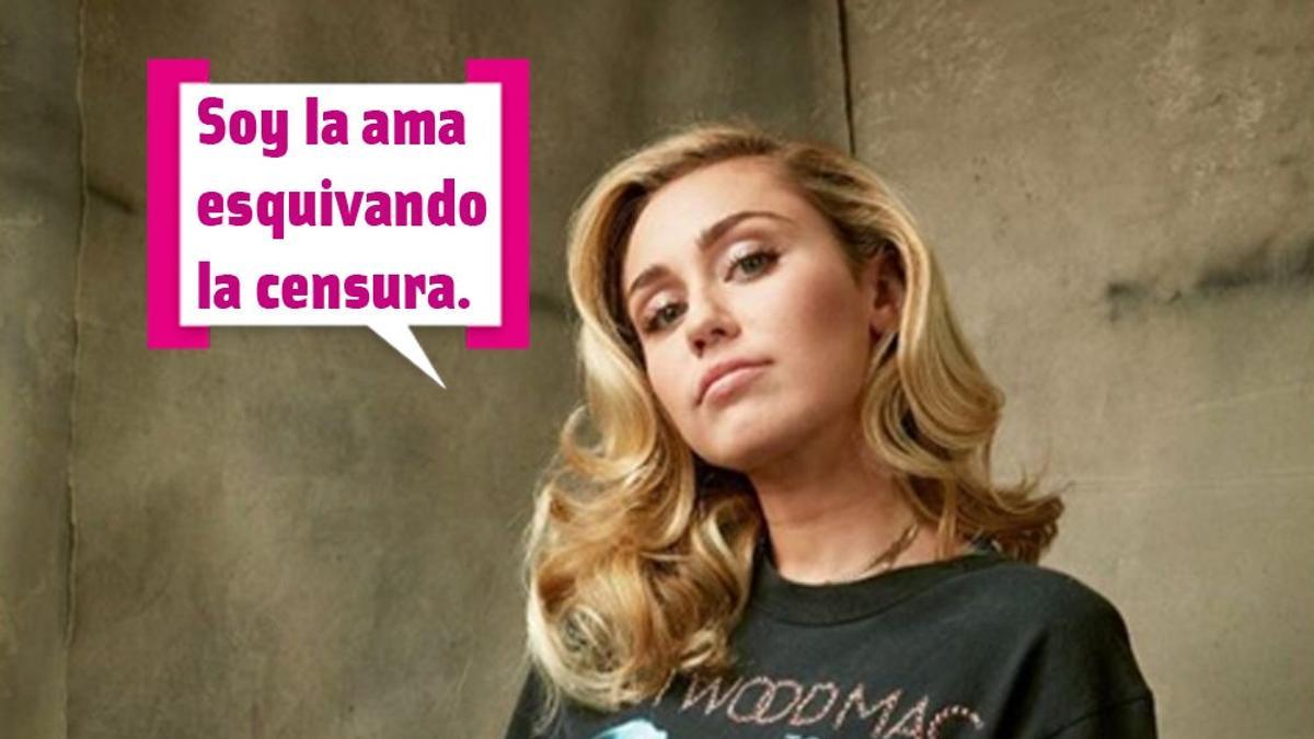 Miley Cyrus esquiva la censura de instagram