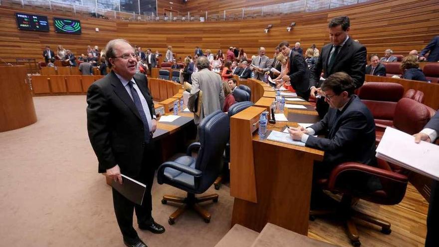 Herrera, ayer, tras el Debate de política general en las Cortes.