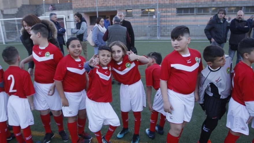 Alguns dels jugadors d&#039;aquesta nova escola de futbol