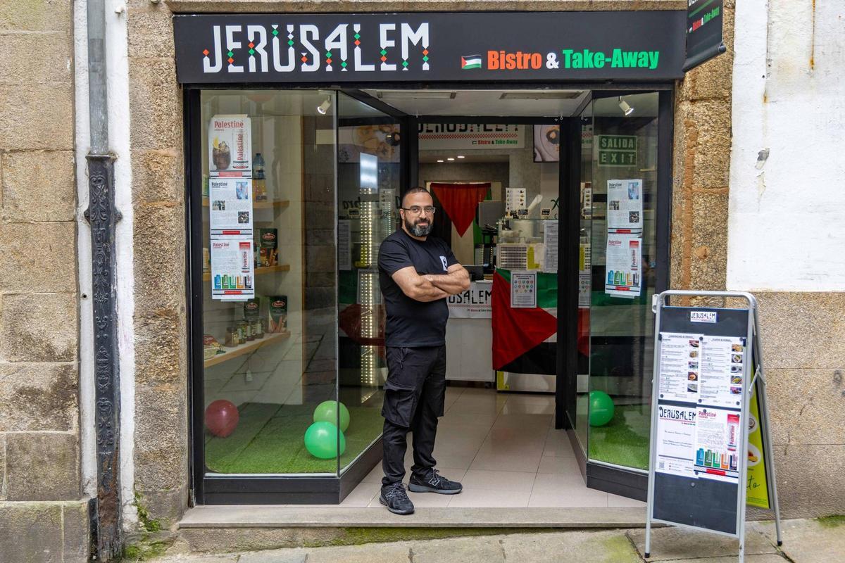 Jerusalem, el 'take away' de cocina palestina que ya arrasa en sus primeros días en Compostela