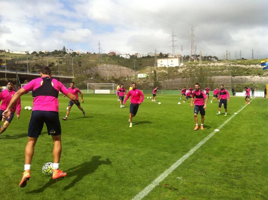 Nauzet vuelve a entrenarse con la UD Las Palmas