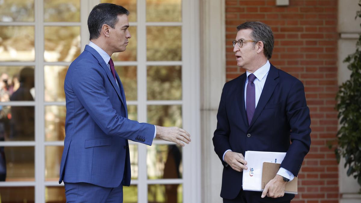 Sánchez y Feijóo retoman el diálogo en el CGPJ pero chocan en economía