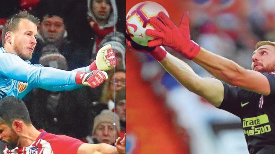 Neto, cara a cara con Oblak