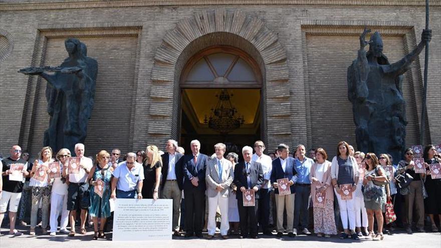 Aragón, con las víctimas