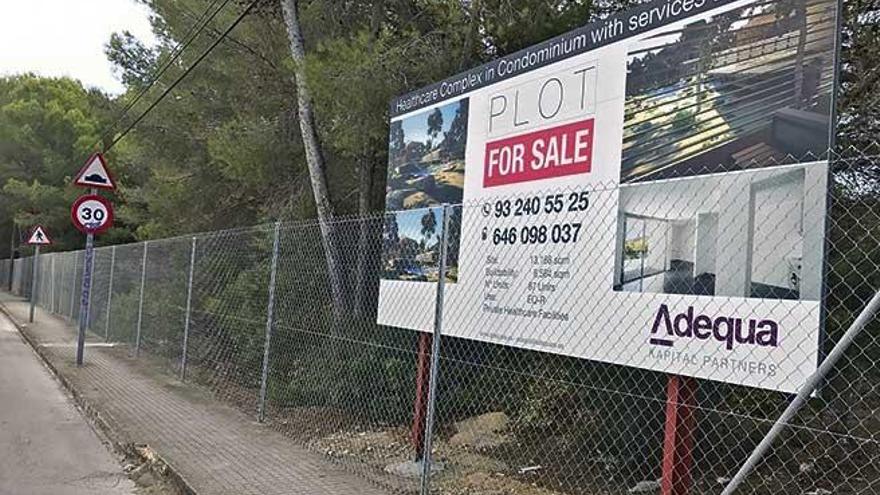 Los terrenos de la Avenida del Mar de Costa de la Calma, que se han puesto a la venta.