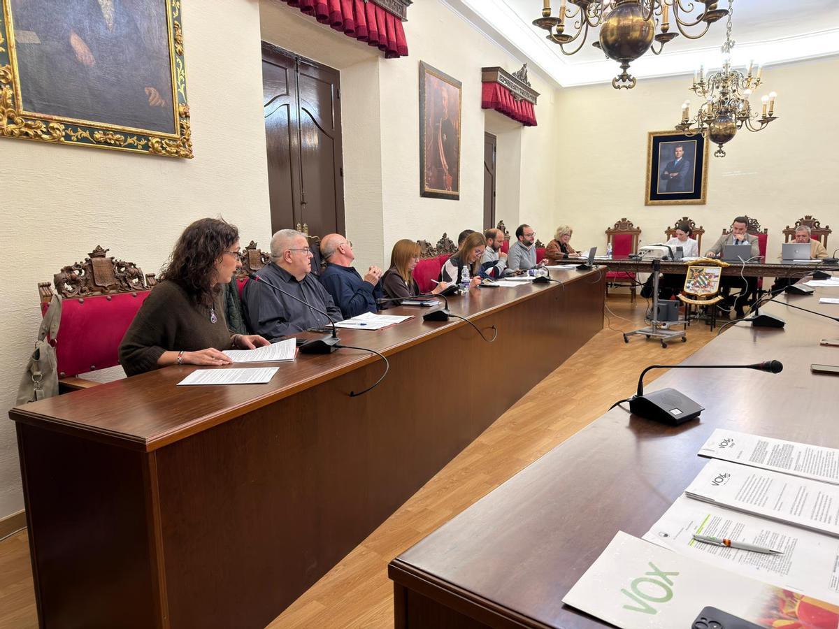 La Corporación municipal de Priego, durante el debate presupuestario.