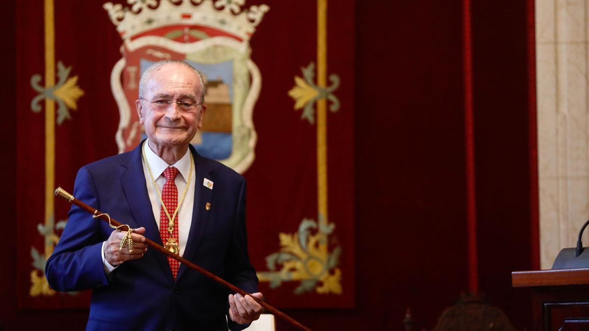 La toma de posesión de Francisco de la Torre como alcalde de Málaga.