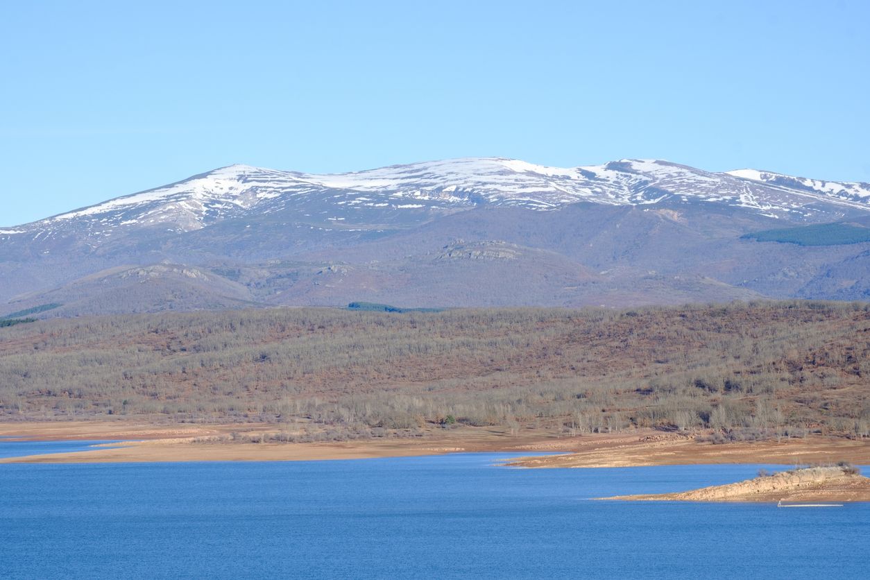 Embalse en Aguilar, Palencia.